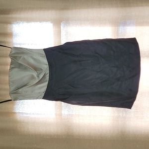 Banana Republic Sleeveless Cocktail Dress W0 Silver/Black